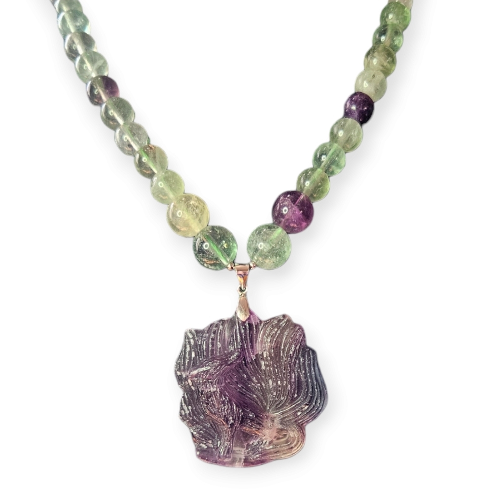 Fluorite Nine Tail Fox